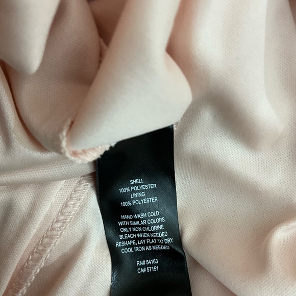 EUC JESSICA HOWARD White Embroidered Lace Dress w/ Peach Lining Size 12 - Picture 7 of 7